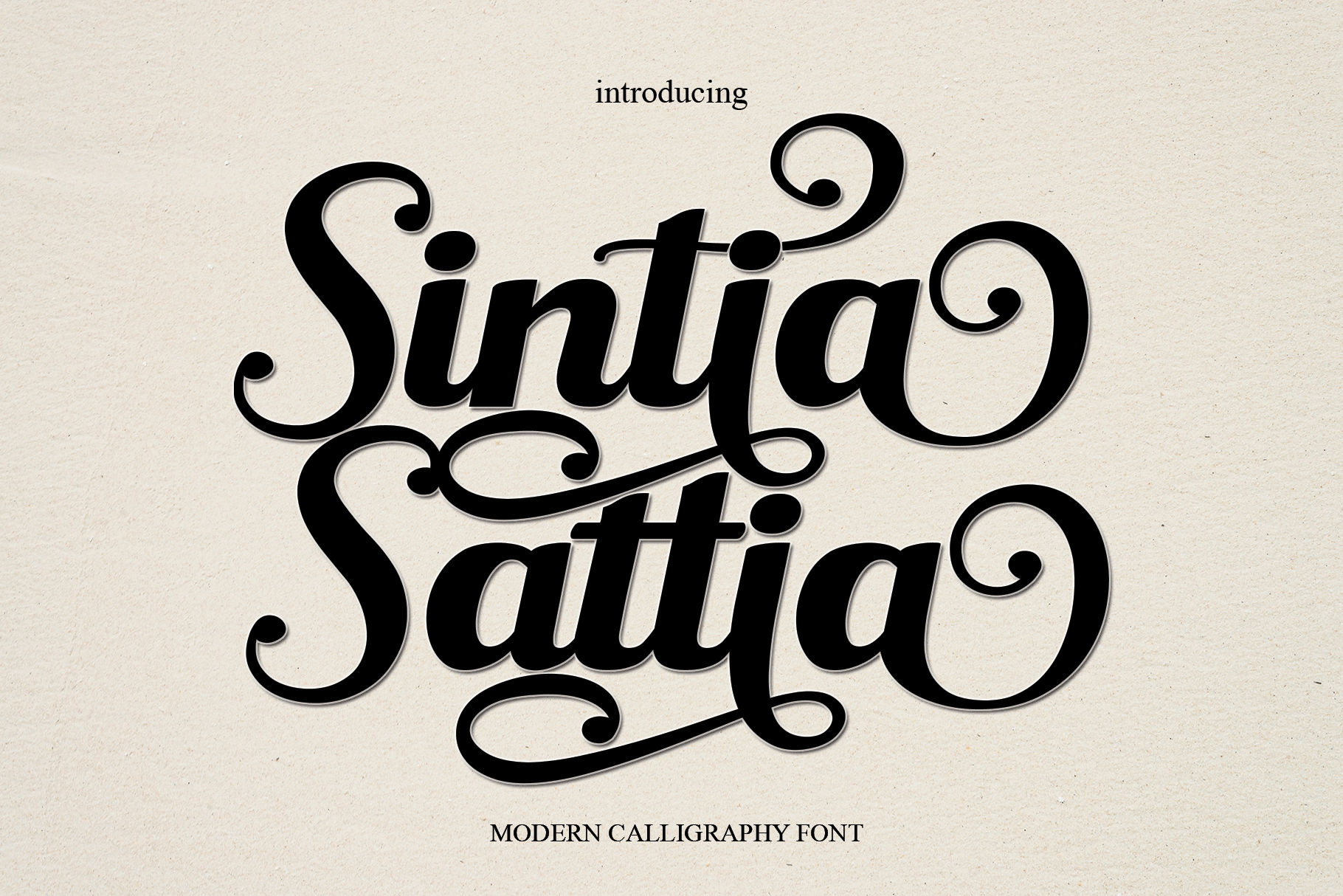 Sintia Sattia Script Font