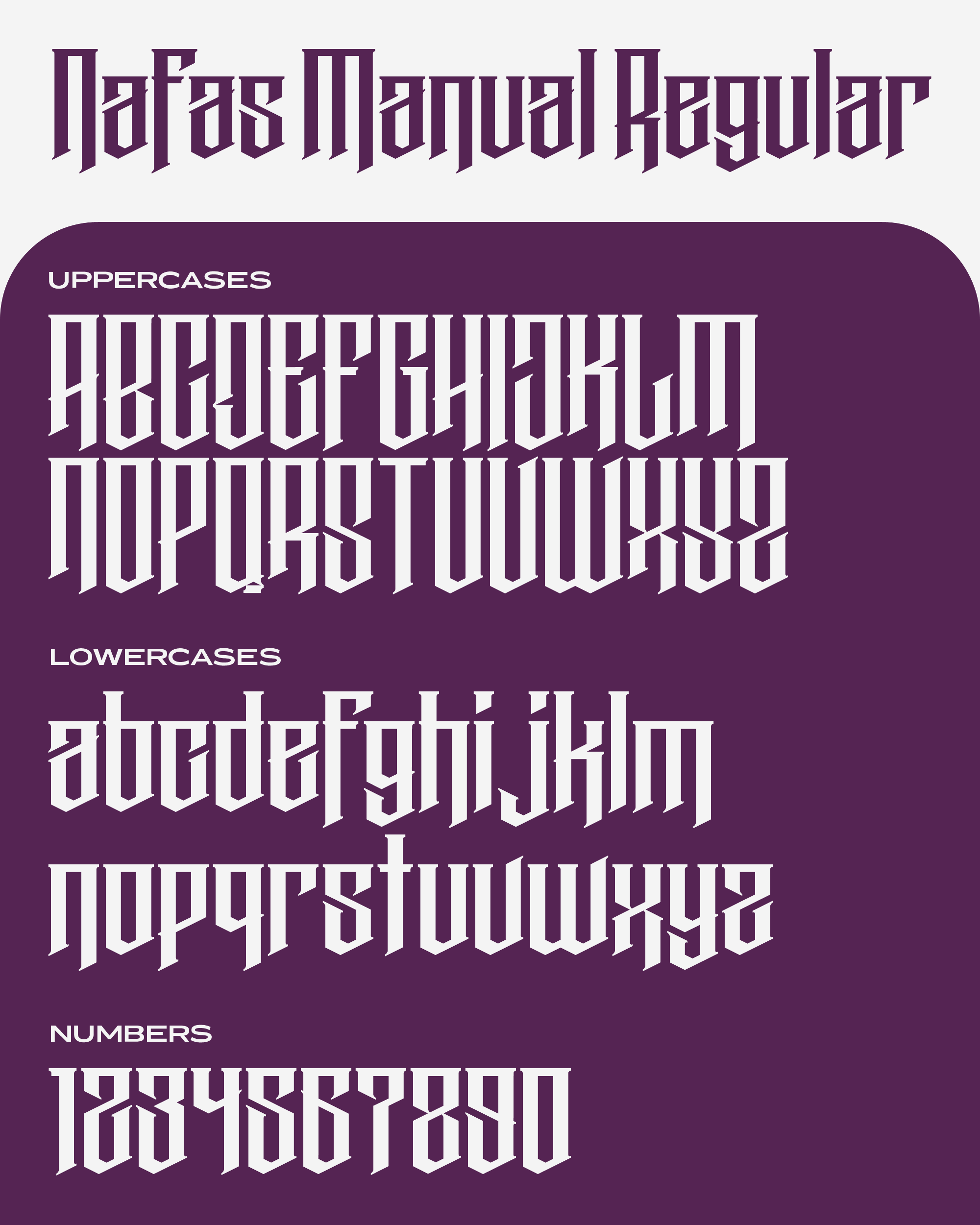Nafas Manual Font preview image 2