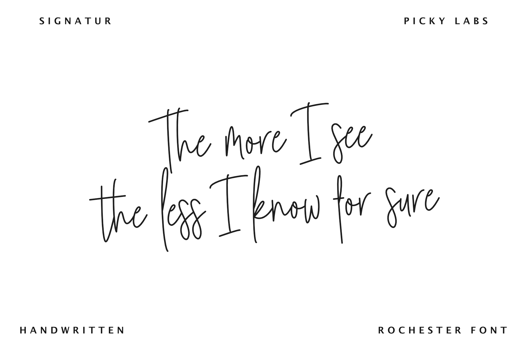 Rochester Signature Font preview image 2