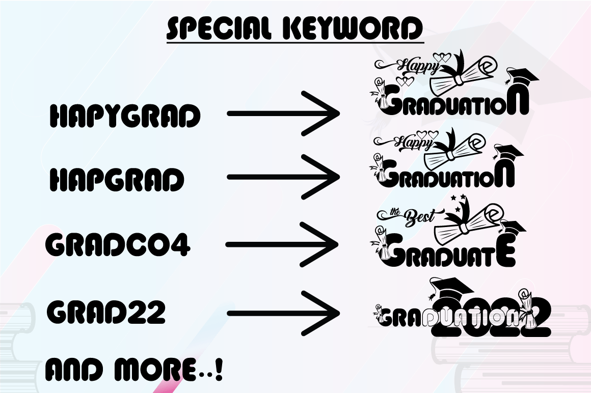 Graduation Font preview image 2