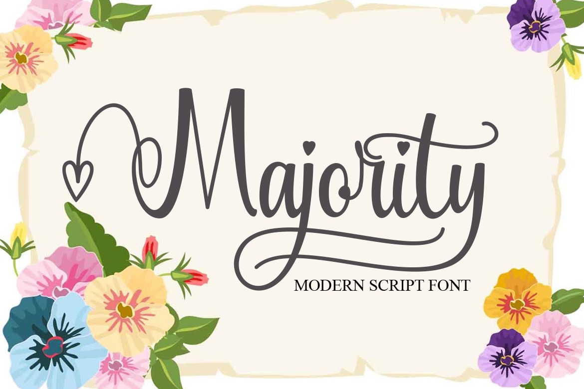 Majority Calligraphy Font