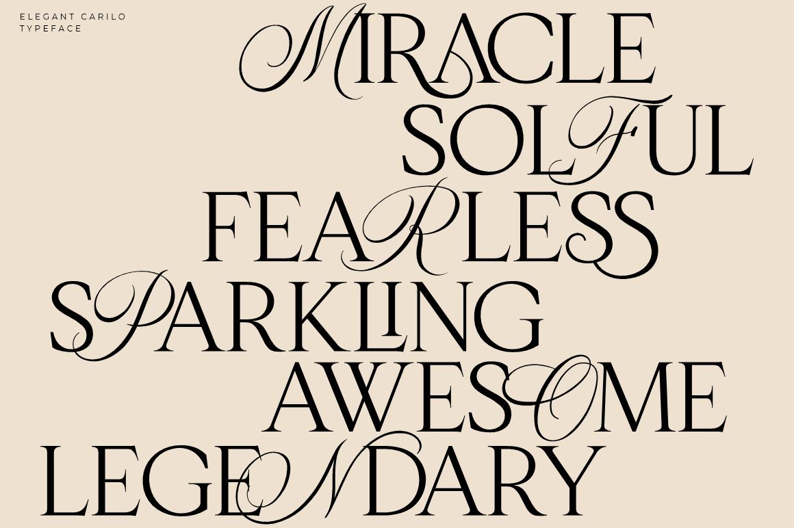 Carilo Font preview image 4