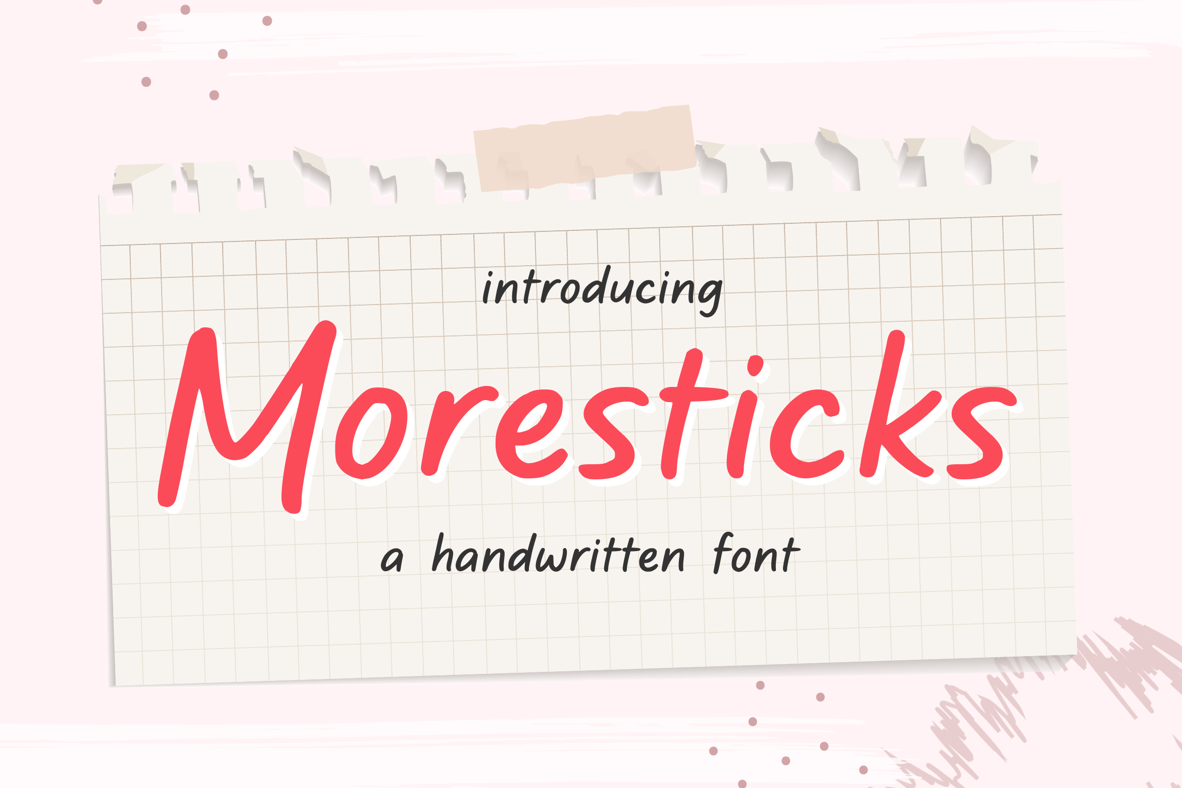 Moresticks Display Font