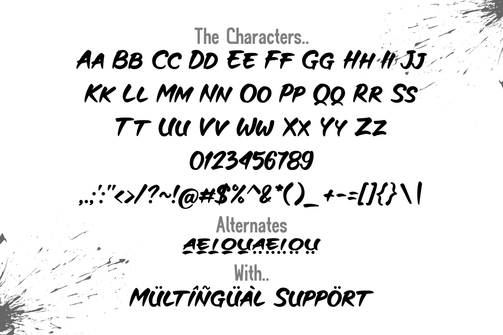 Aullya Gedabrush Font preview image 5