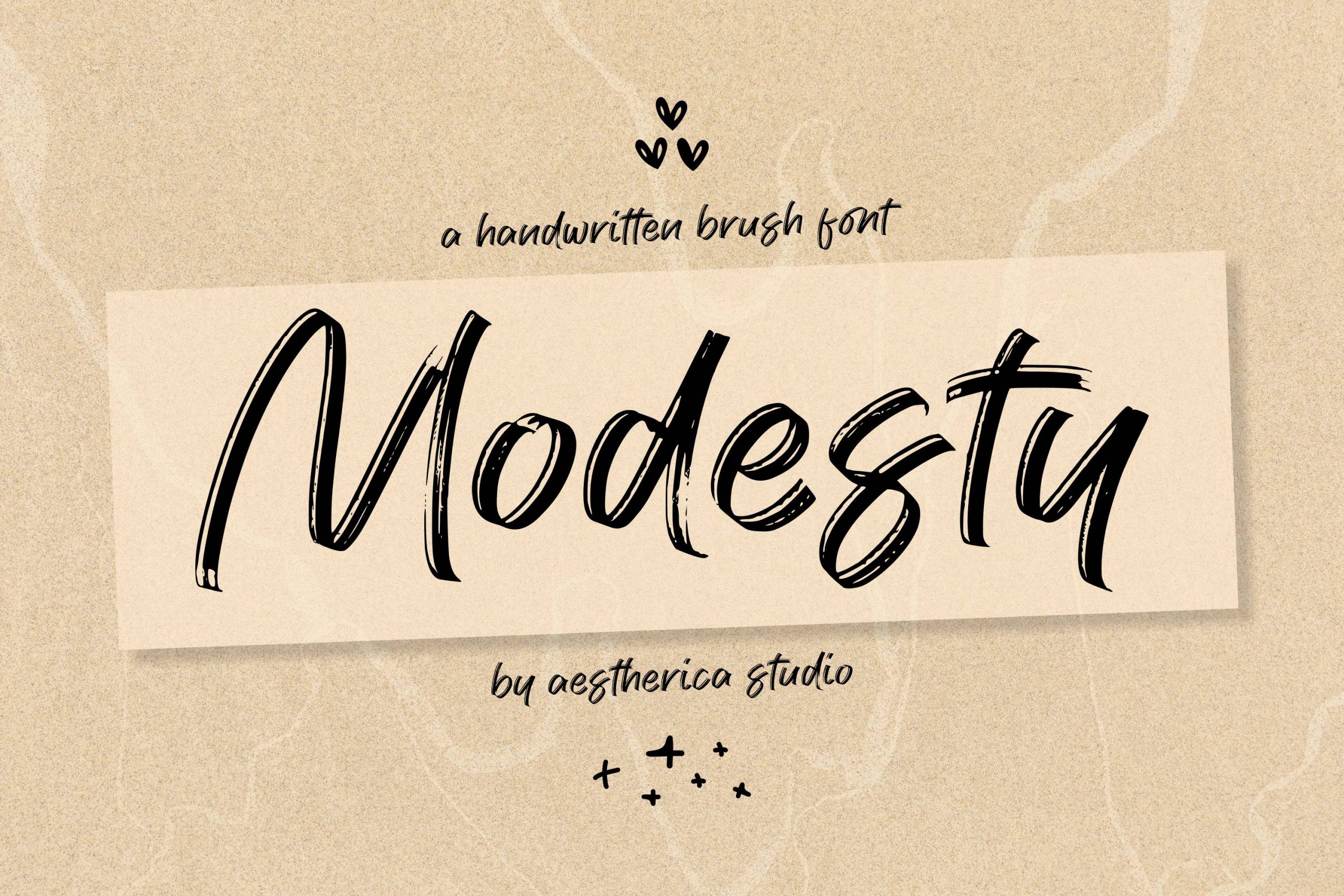 Modesty Brush Font
