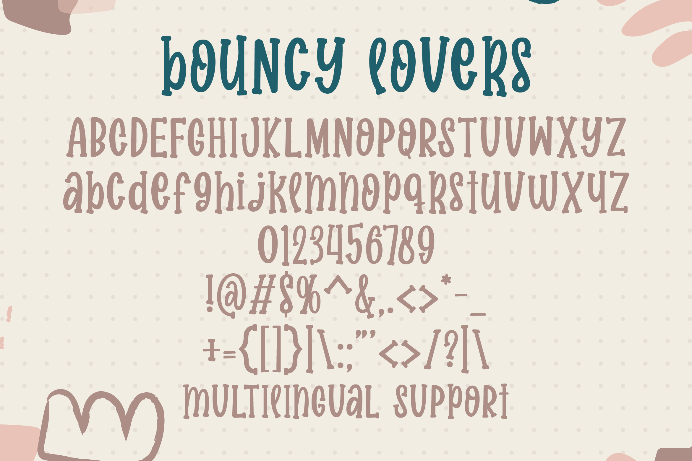 Bouncy Lovers Font preview image 2