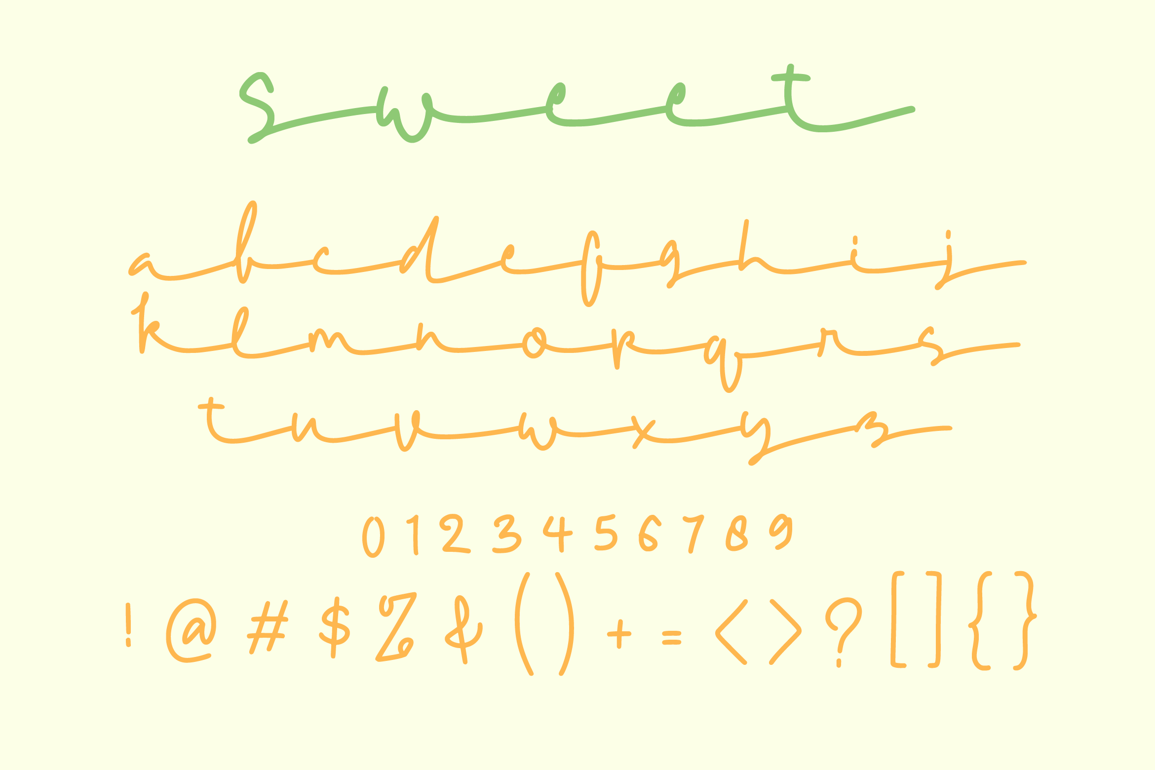 Sweet Lovely Rainbow One Font preview image 2