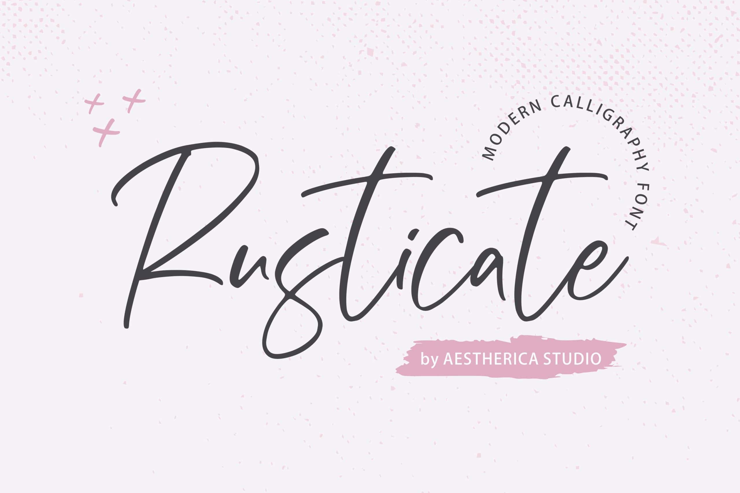 Rusticate Handwritten Font