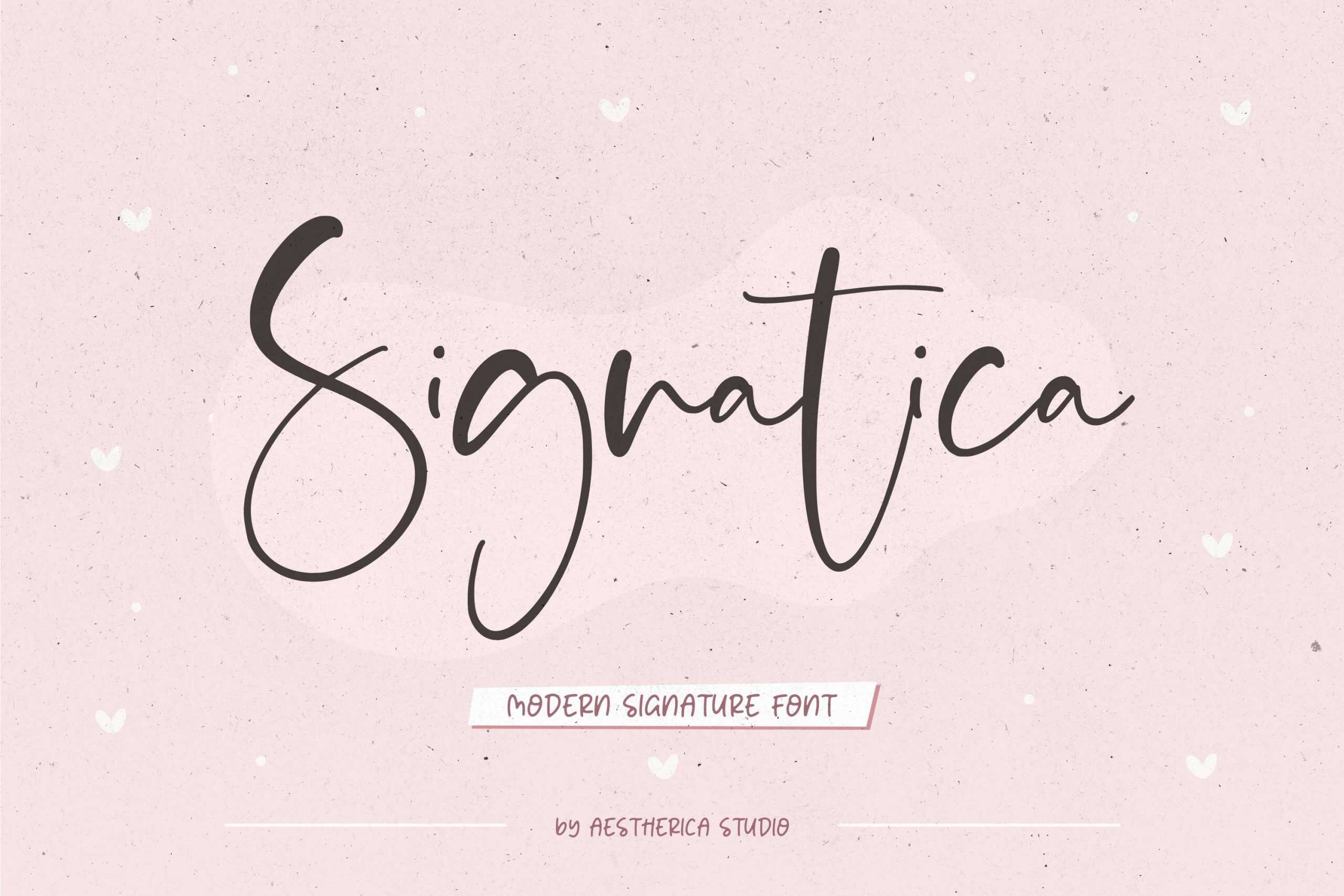 Signatica script Font