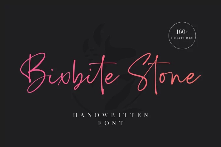 Bixbite Stone Handwritten Font