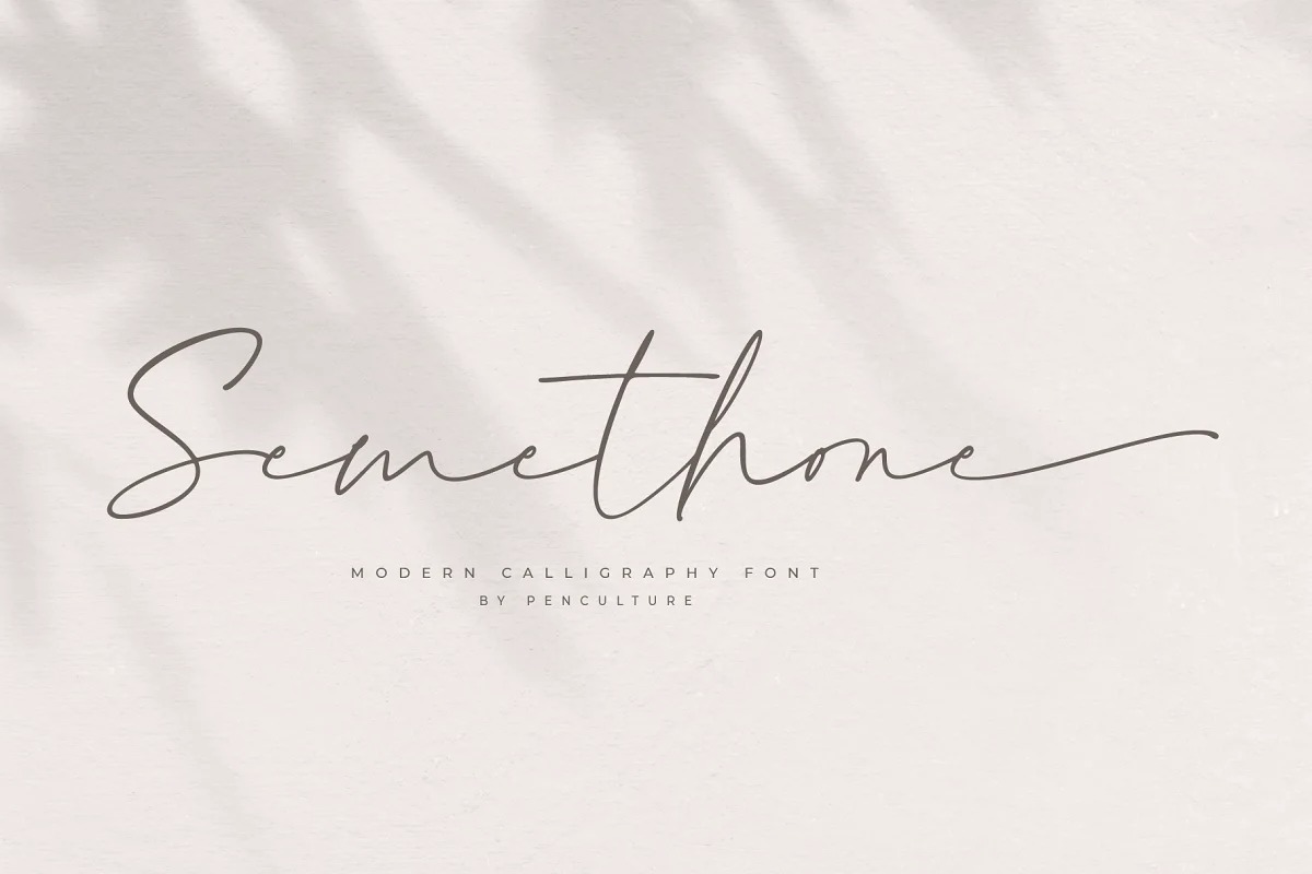 Semethone Handwritten Font