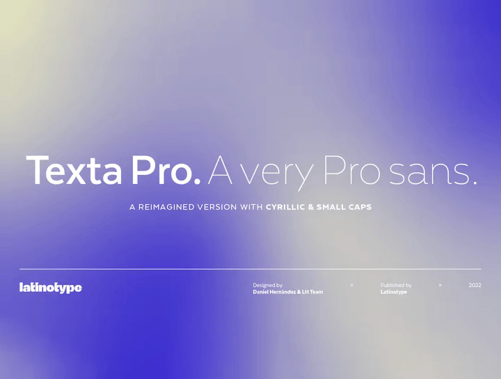 Texta Pro Sans Serif Font 