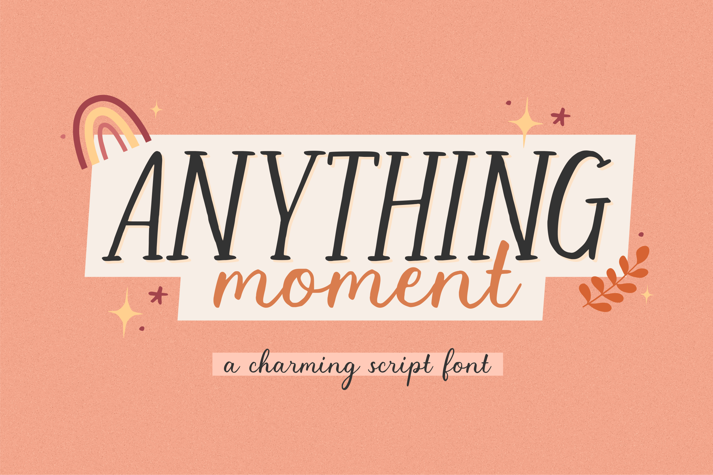 Anything Moment Display Font