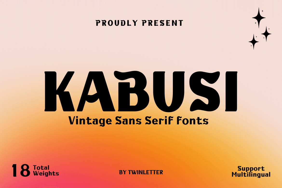 KABUSI Display Font