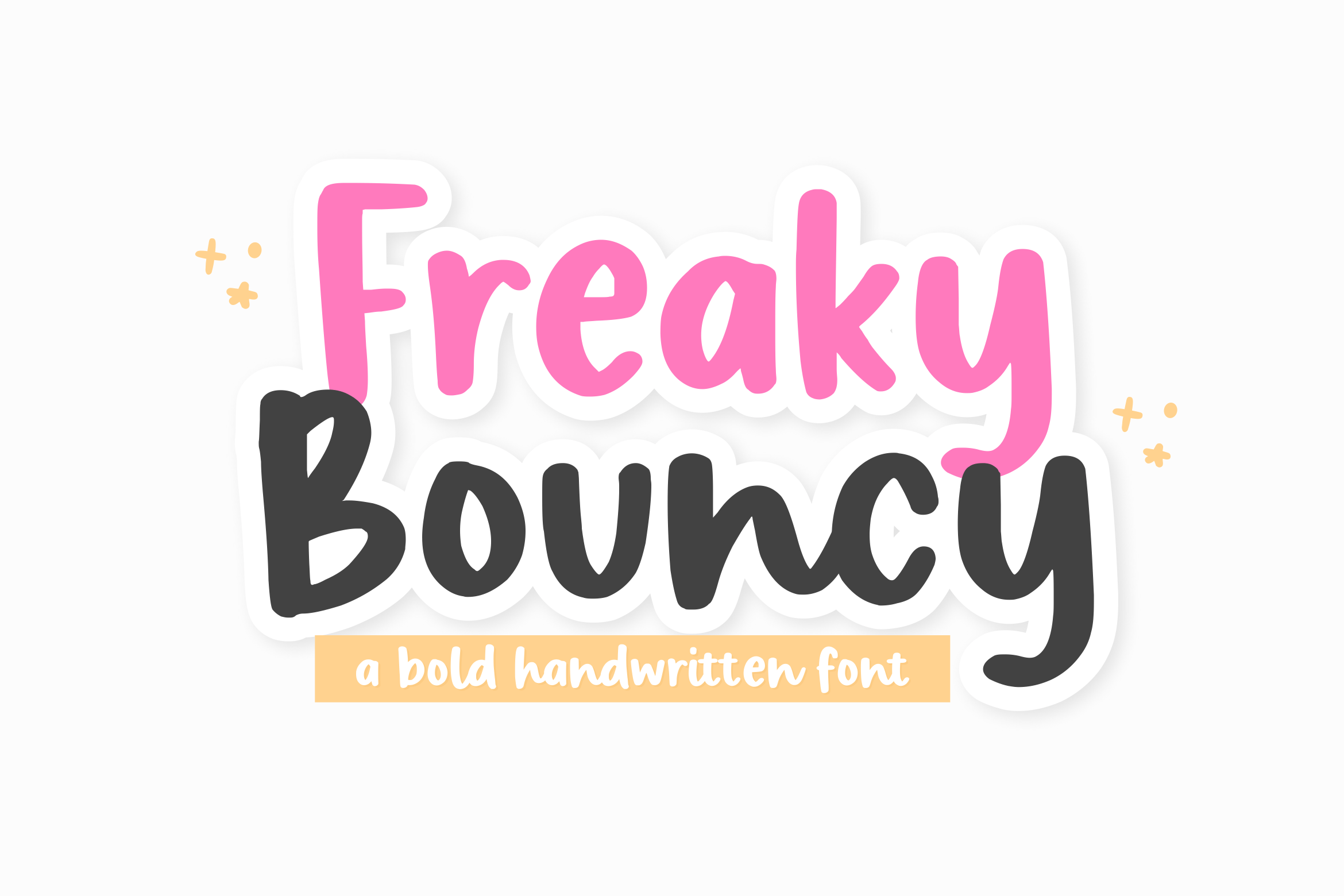 Freaky Bouncy Handwritten Font