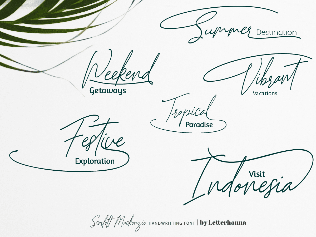Scarlett Mackenzie Font preview image 2