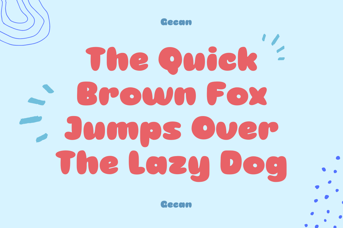 Gecan Font preview image 2