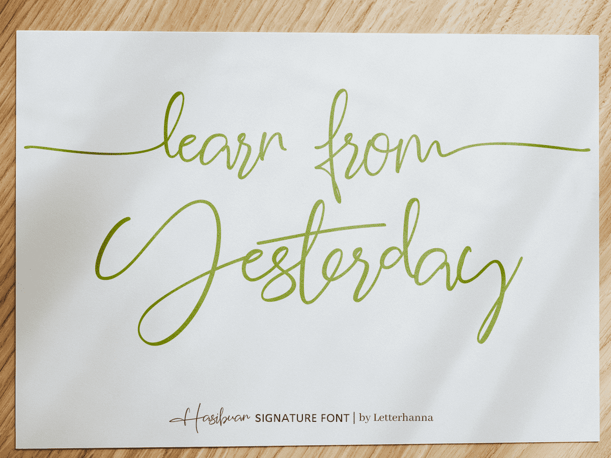 Hasibuan Font preview image 3