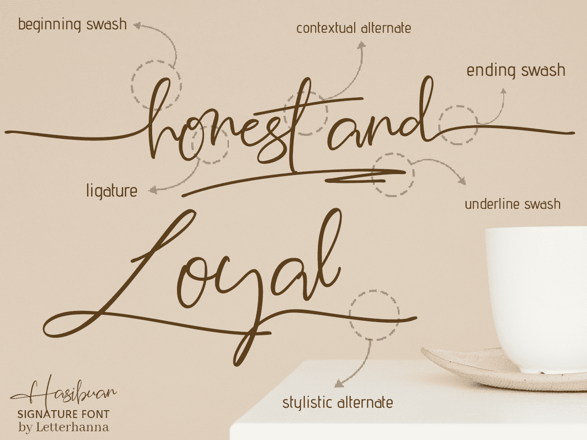 Hasibuan Font preview image 4