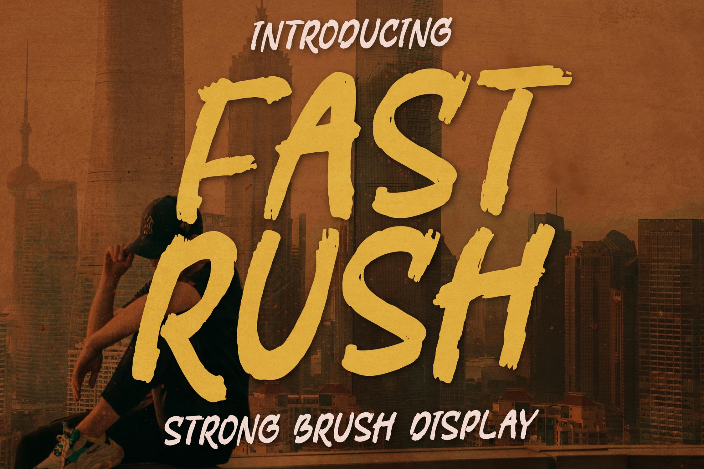 FAST RUSH Script Font