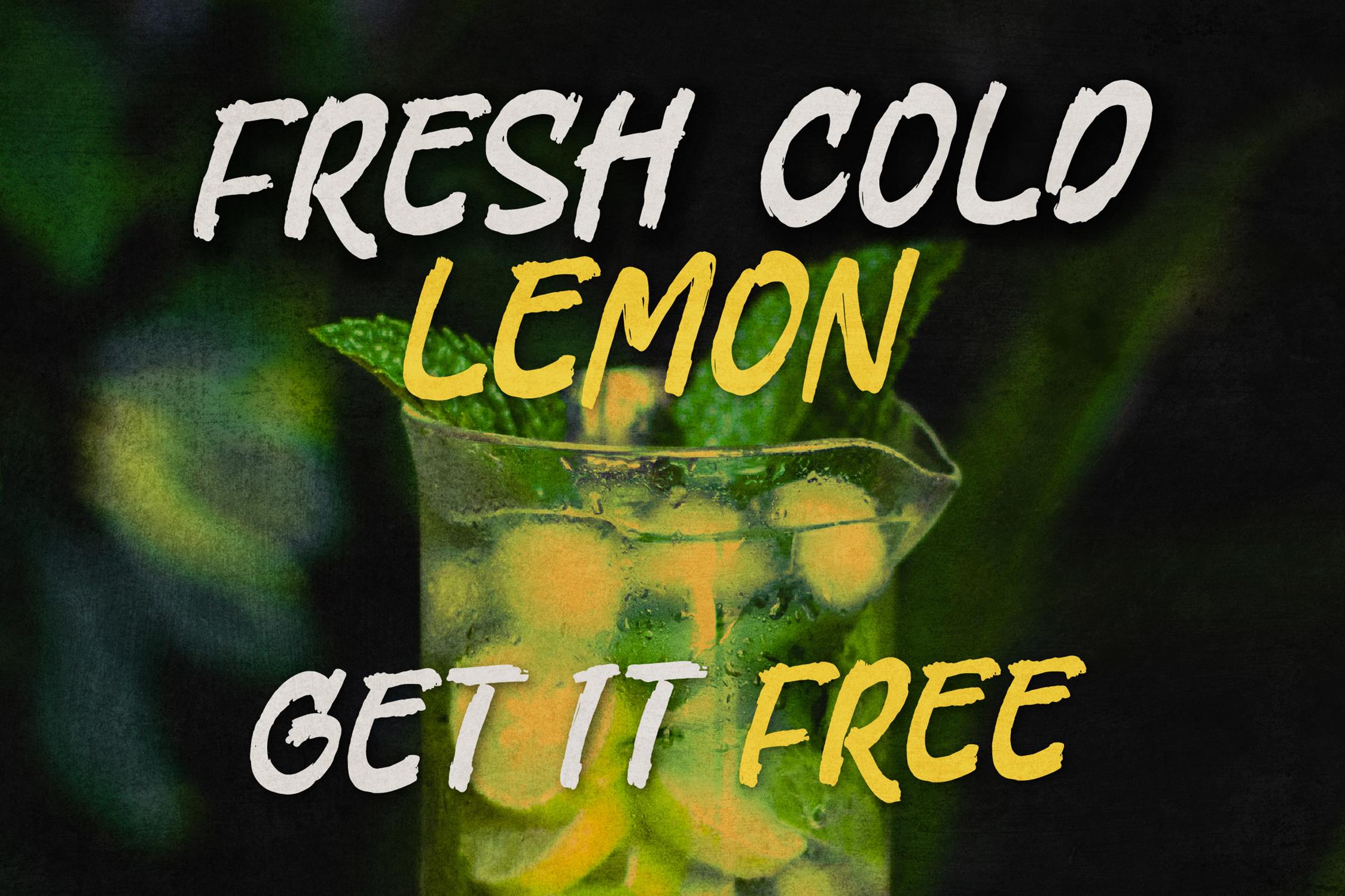 FAST RUSH Font preview image 4