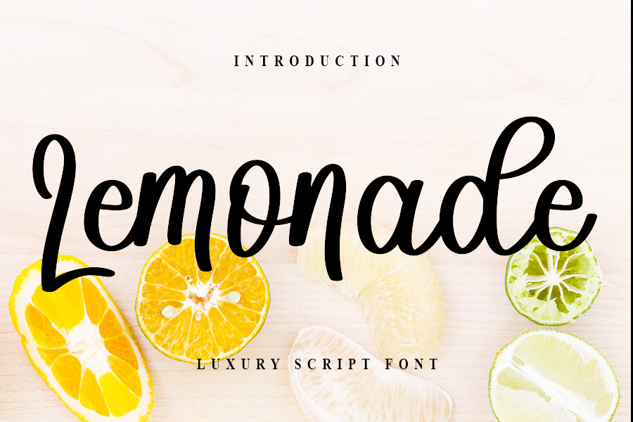 Lemonade Script Font