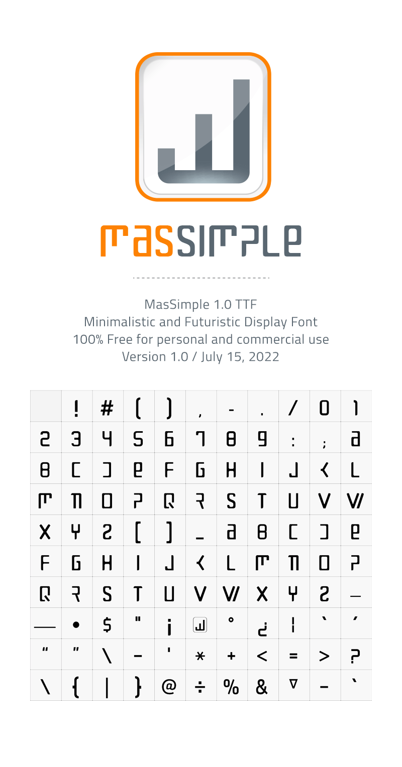 MasSimple 1.0 Font