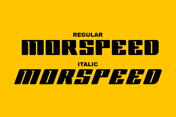 MORSPEED Font preview image 2