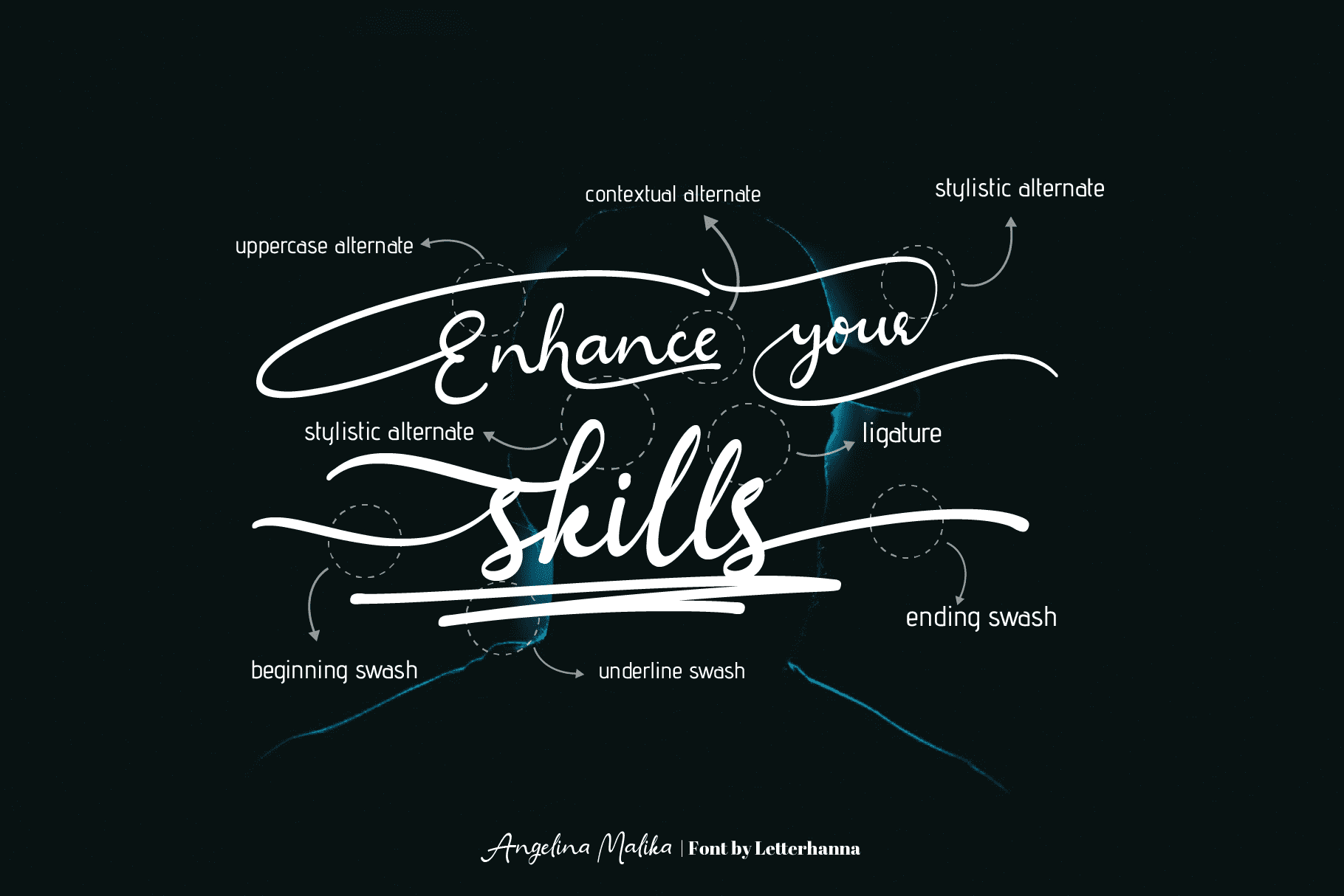 Angelina Malika Font preview image 2