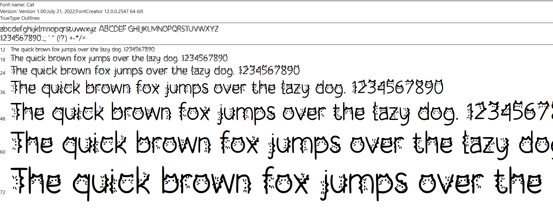 Cat Fonts preview image 2