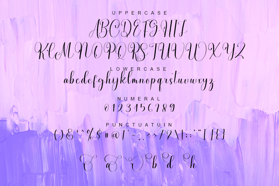 Lavender Font preview image 5