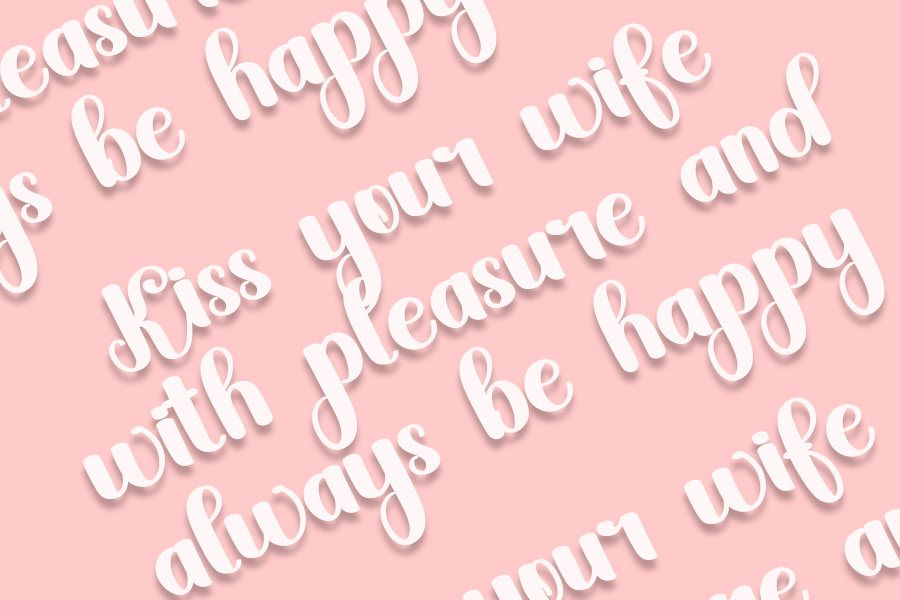 Marriage Font preview image 2