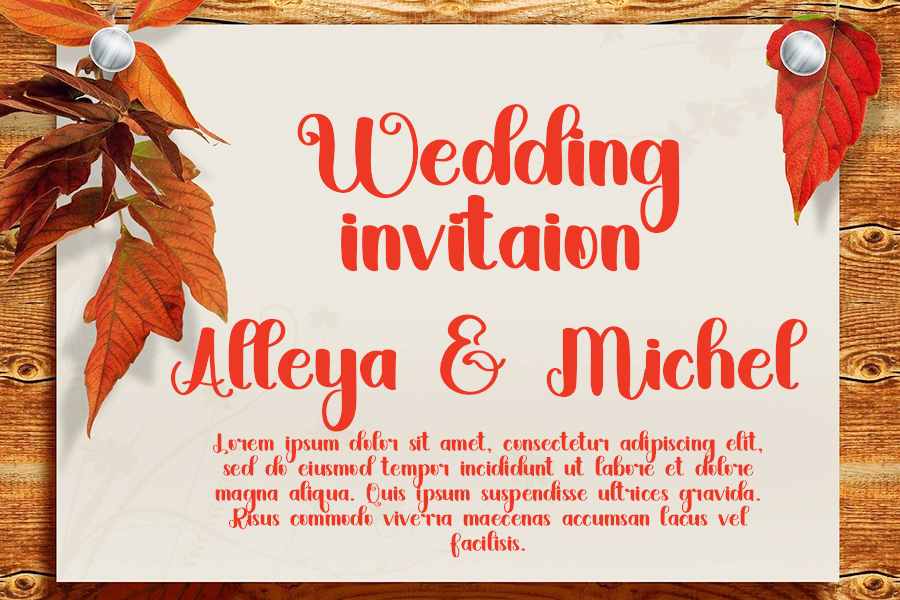 Marriage Font preview image 3