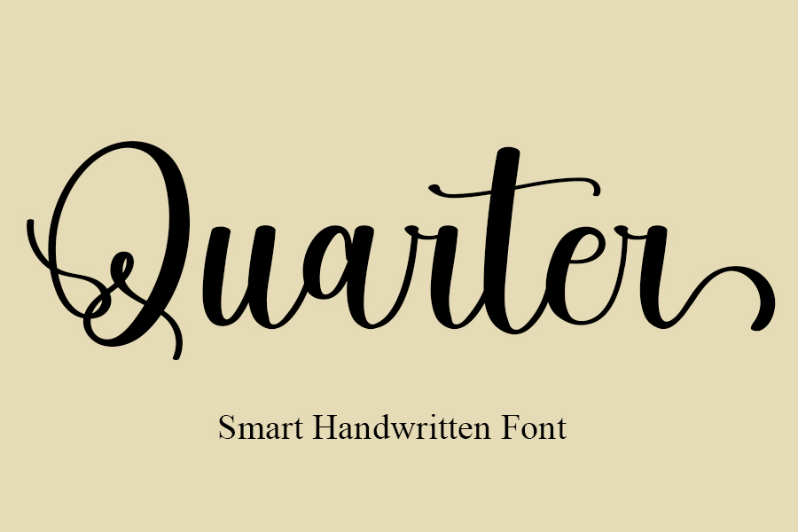 Quarter Script Font
