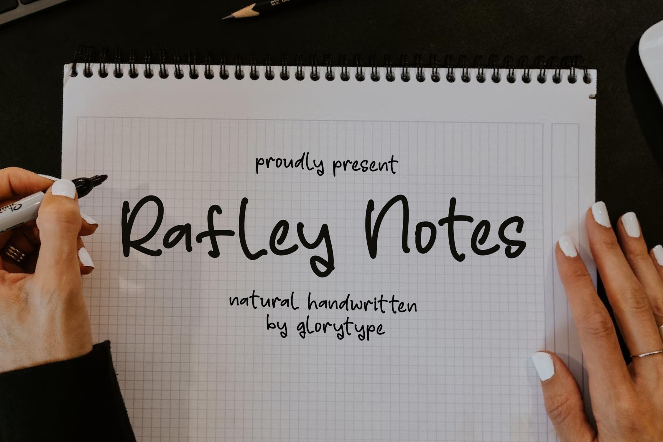 Rafley Notes Handwritten Font