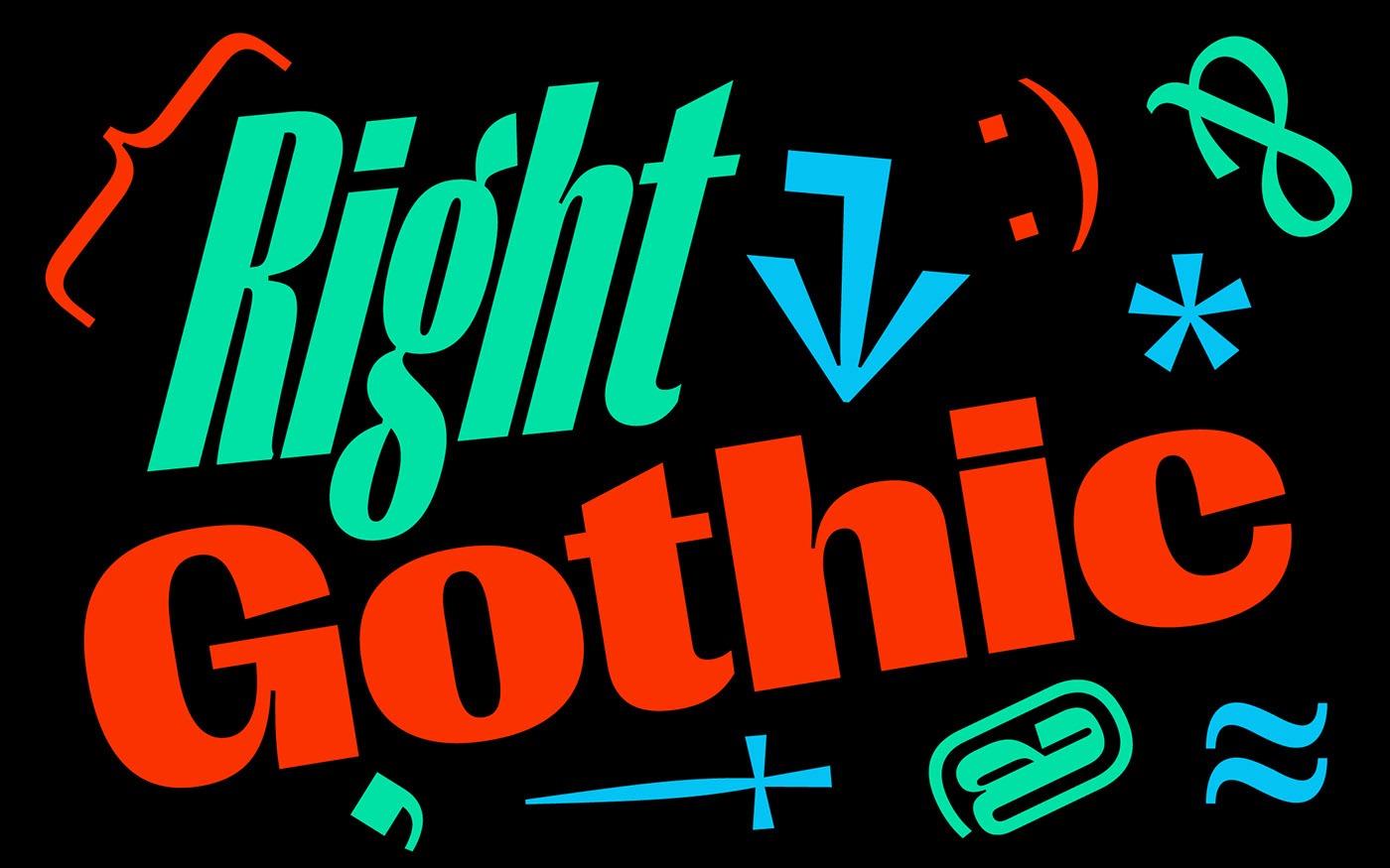 Right Gothic Sans Serif Font