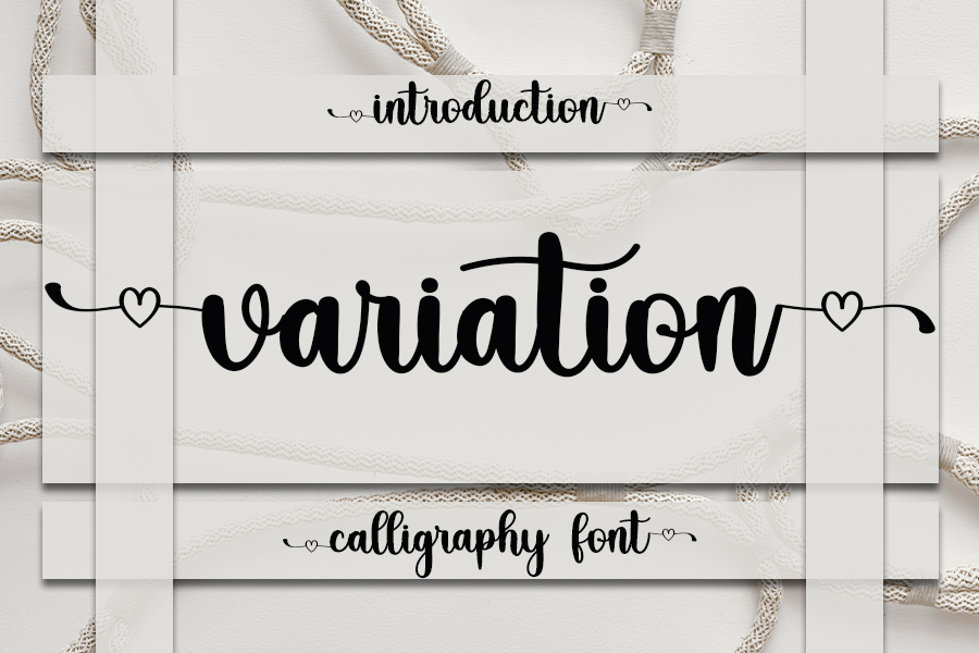 Variation Script Font