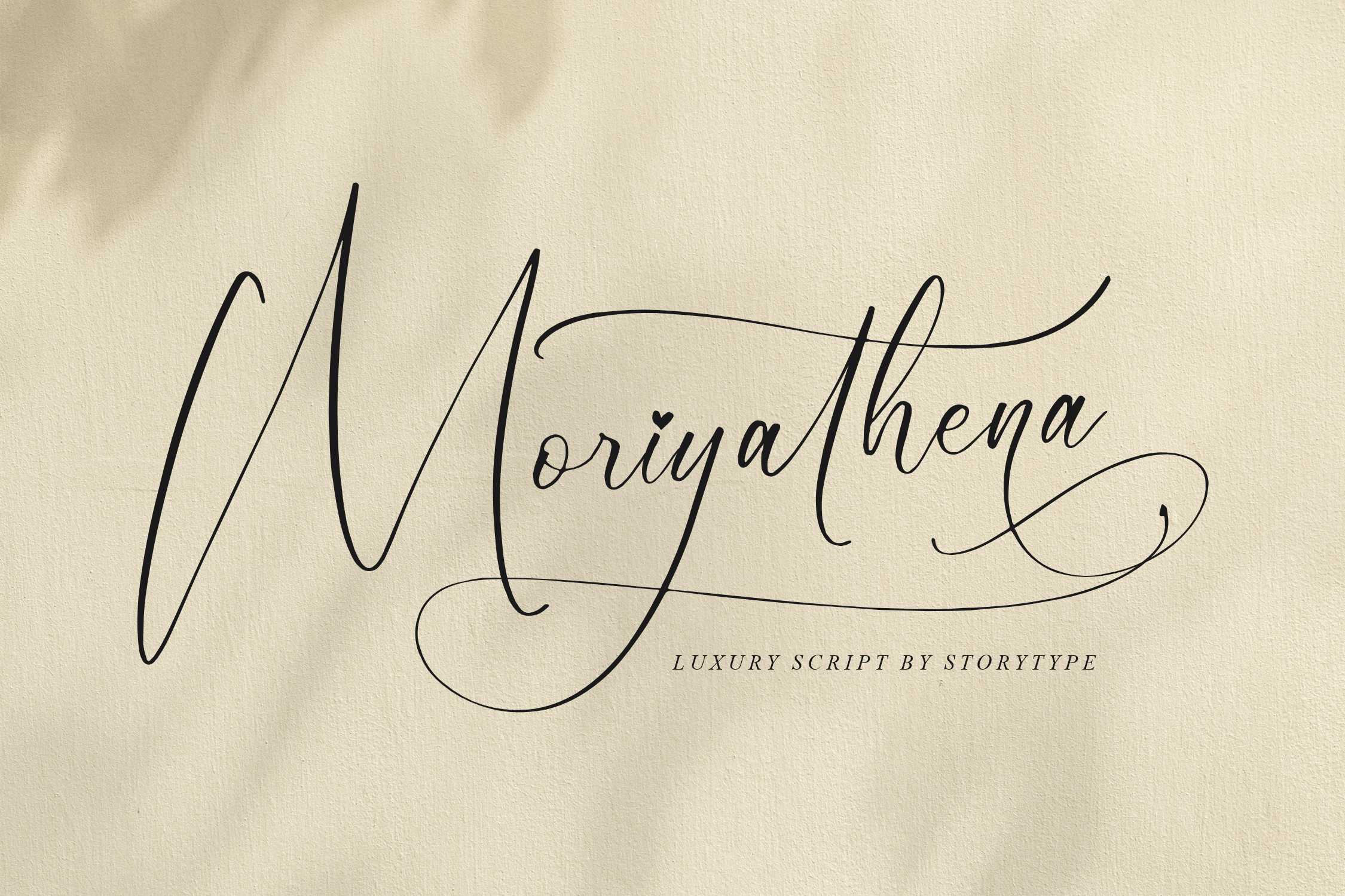 Moriyathena Calligraphy Font