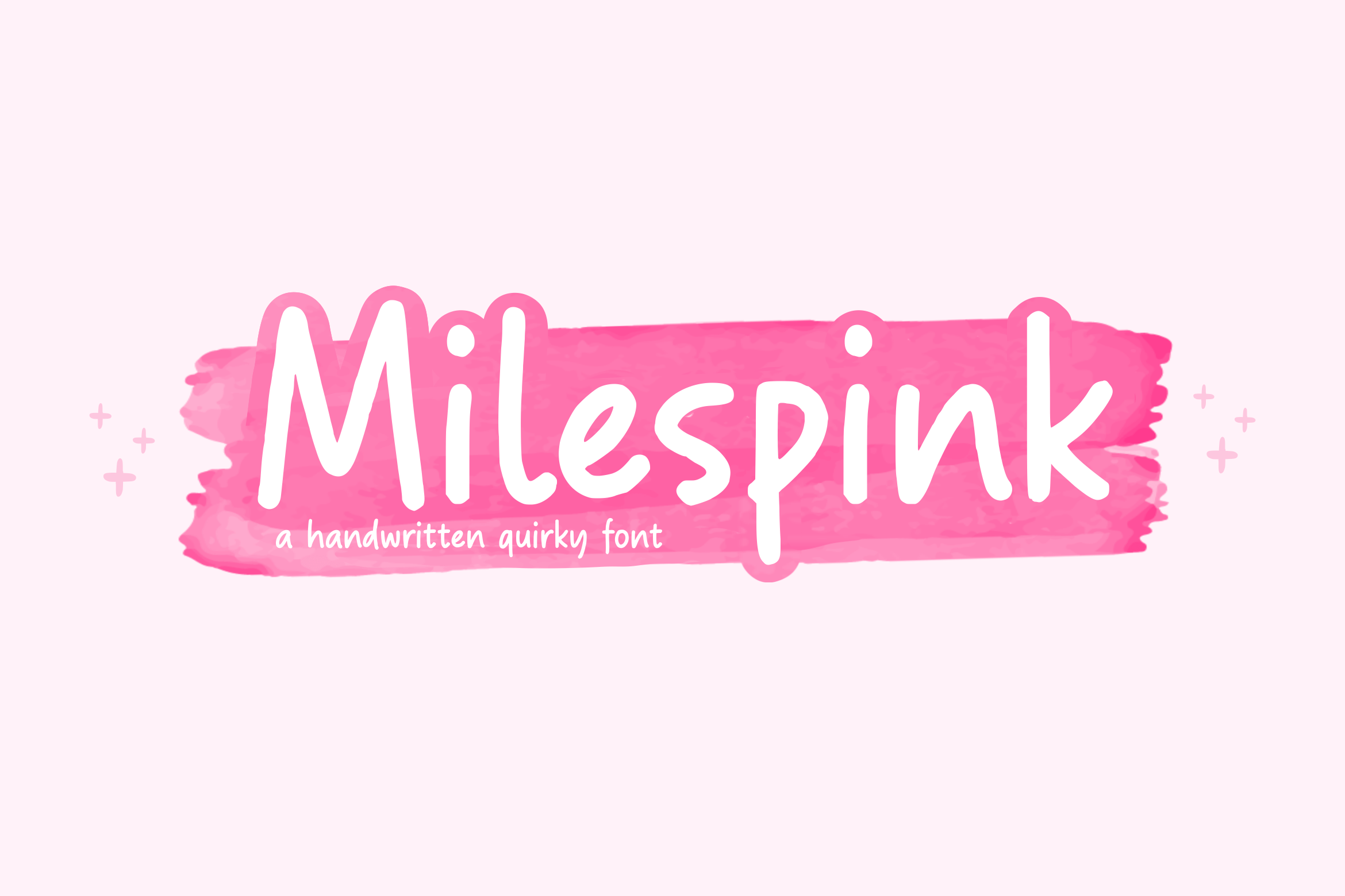 Milespink Display Font