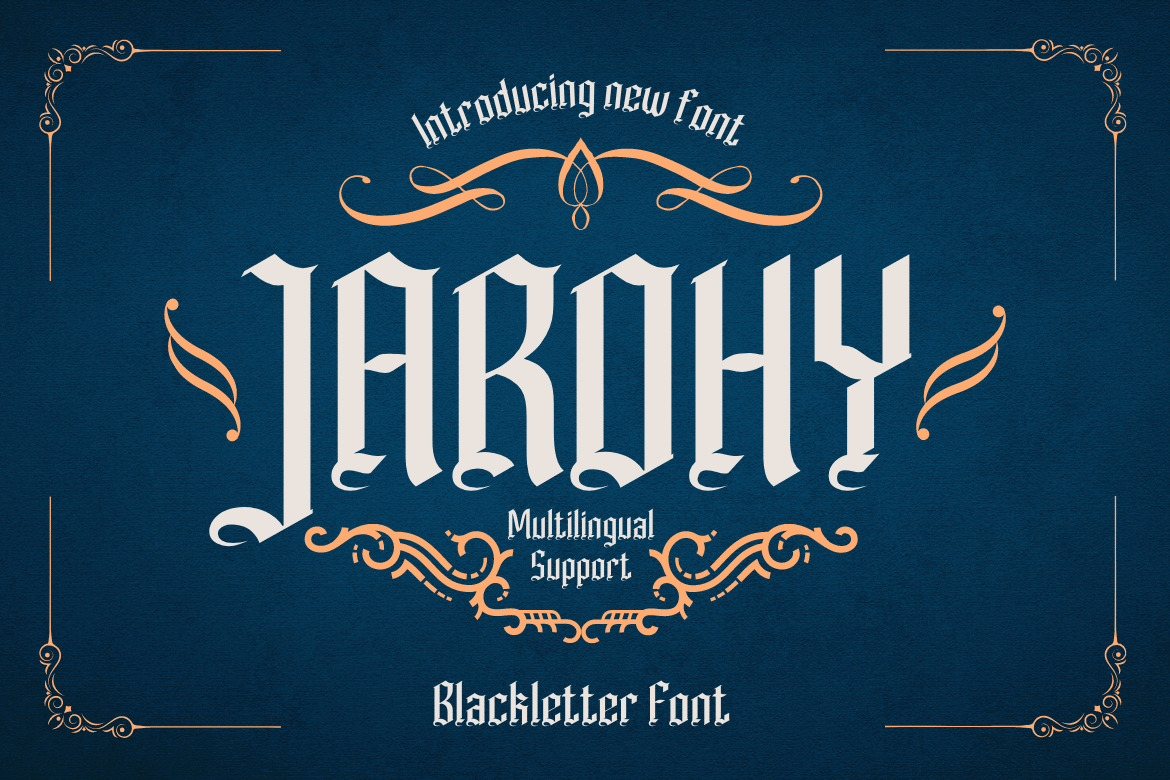Jarohy Blackletter Font