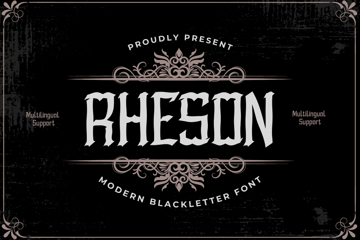 Rheson Blackletter Font