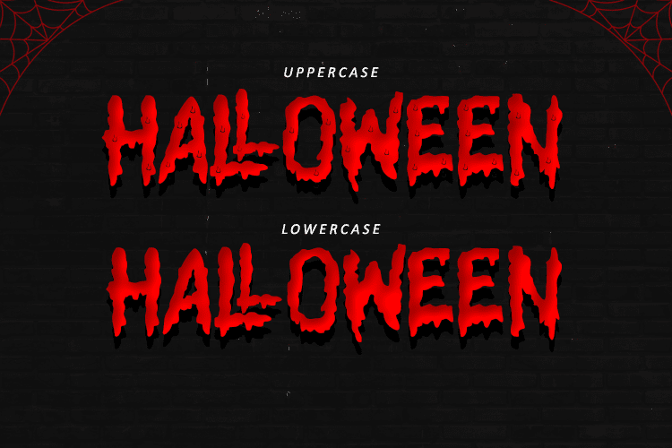 Halloween Slime Font preview image 2