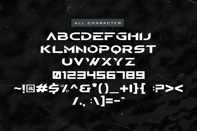 Modern Warfare Font preview image 2