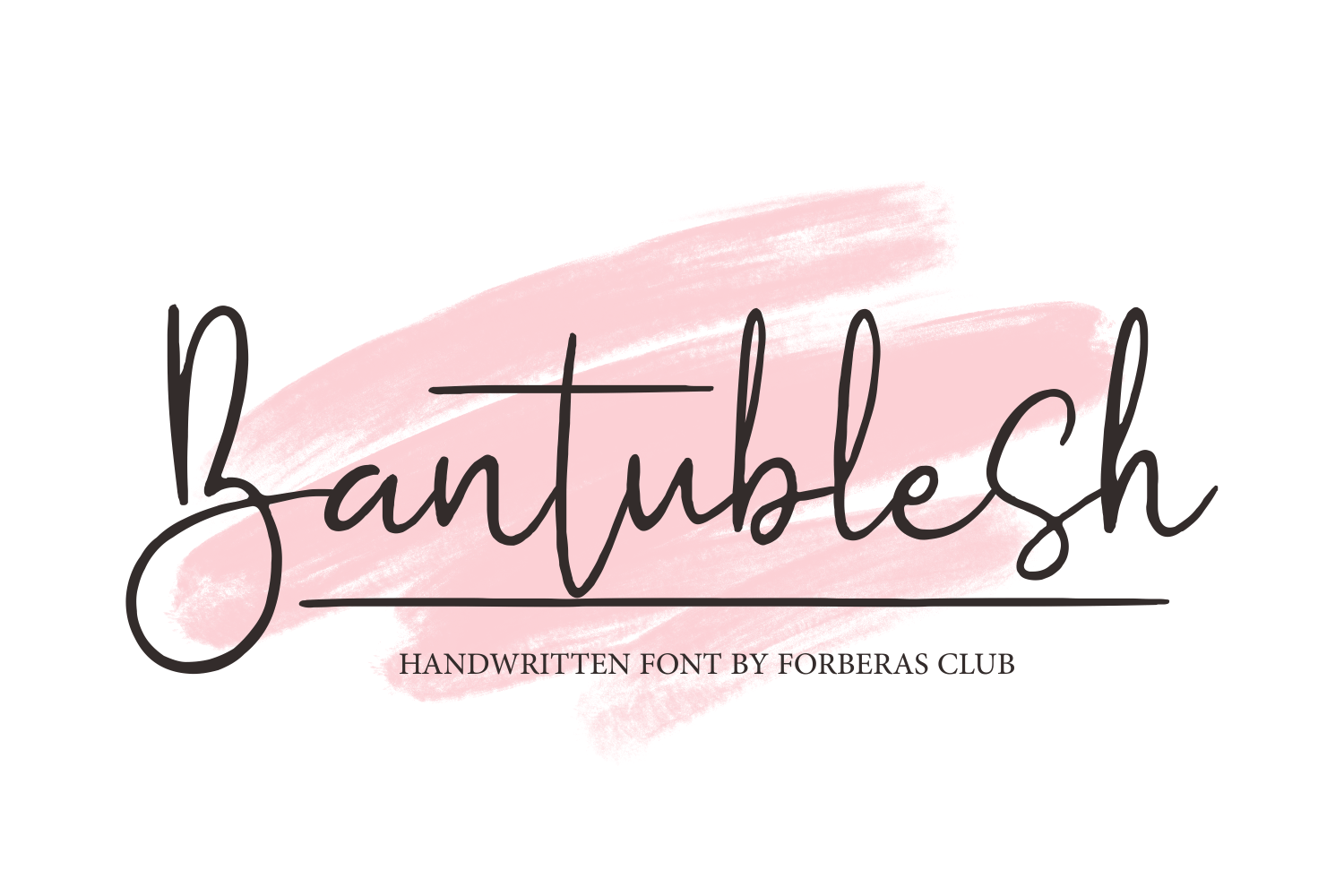 Bantublesh Handwritten Font