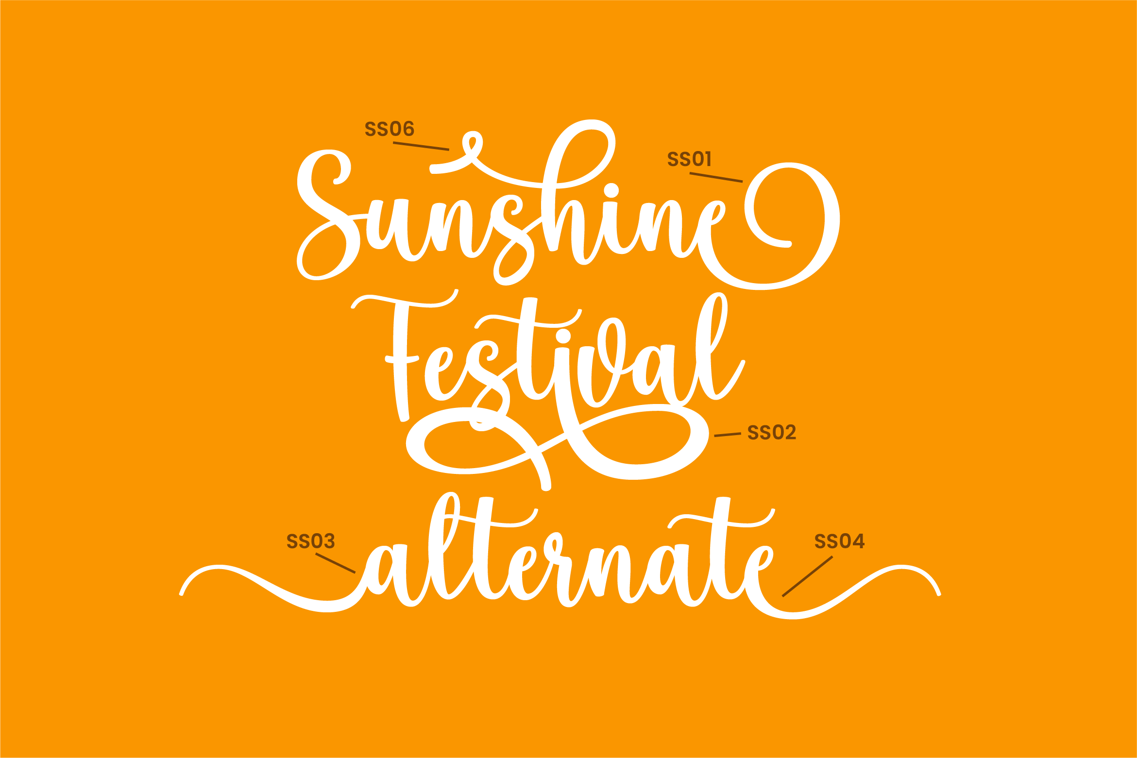 Sunshine Festival Font preview image 5