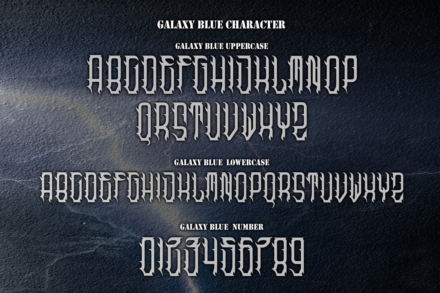 Galaxy Blue Font preview image 4