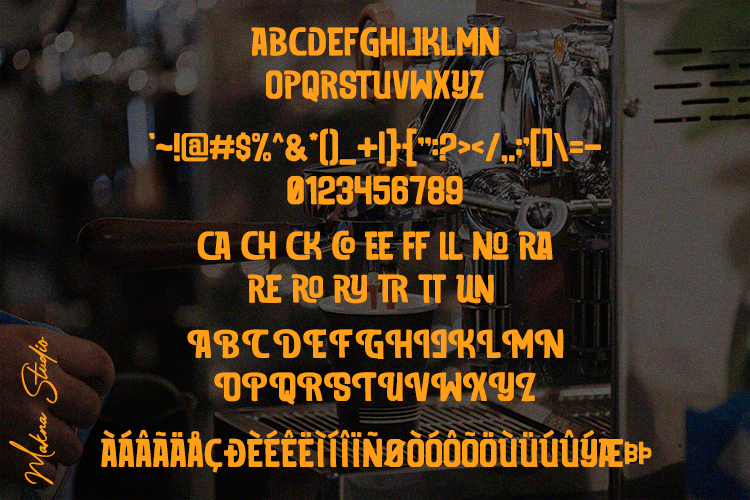 Caramel Mocachino Font preview image 2