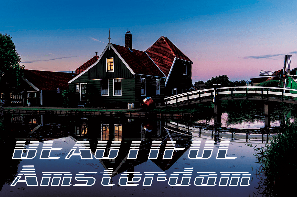 Amsterdam Night Font preview image 2