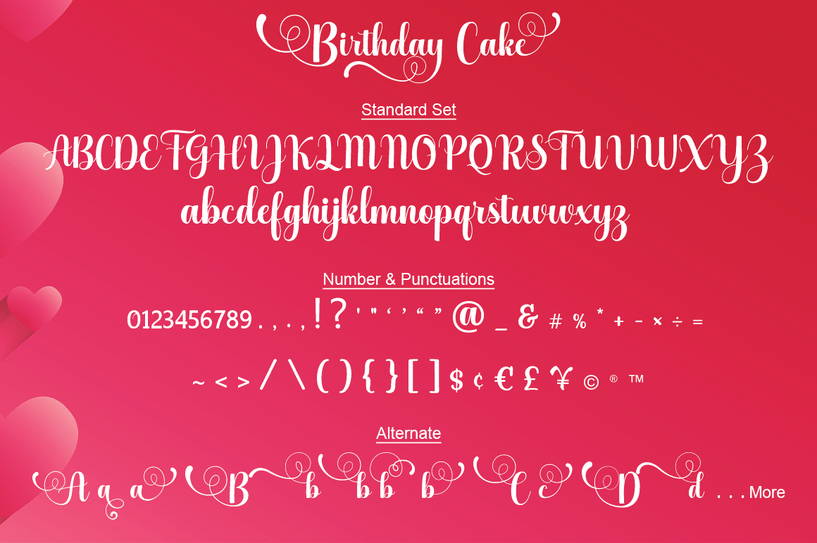 Birthday Cake Font preview image 2