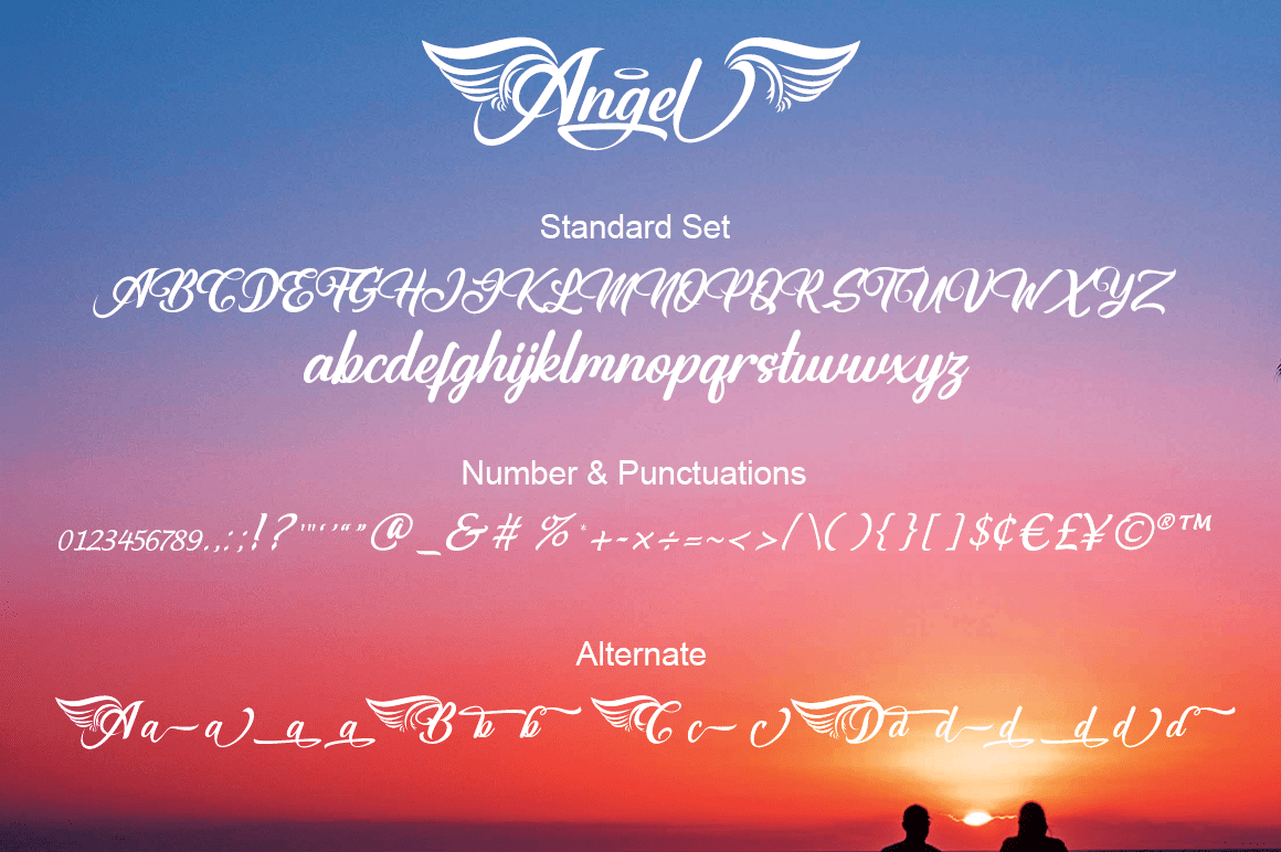 Angel Vol.2 Font preview image 2